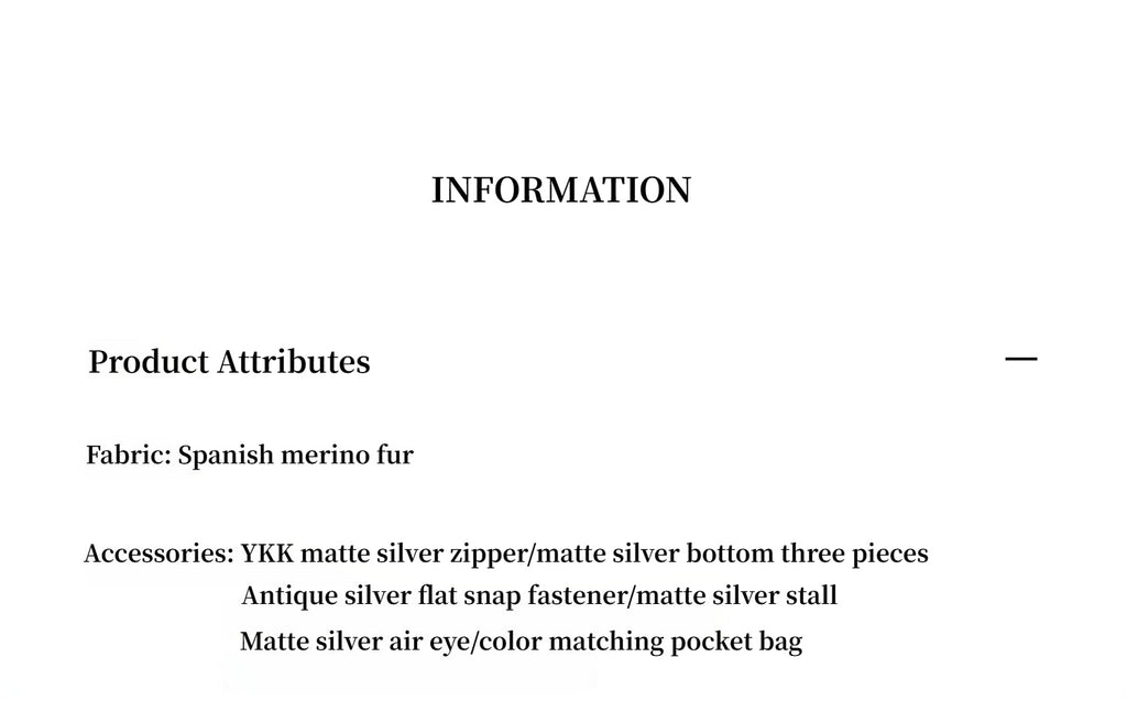 "Jazz Party" Motorcycle Jacket Merino Fur Short Fur Coat