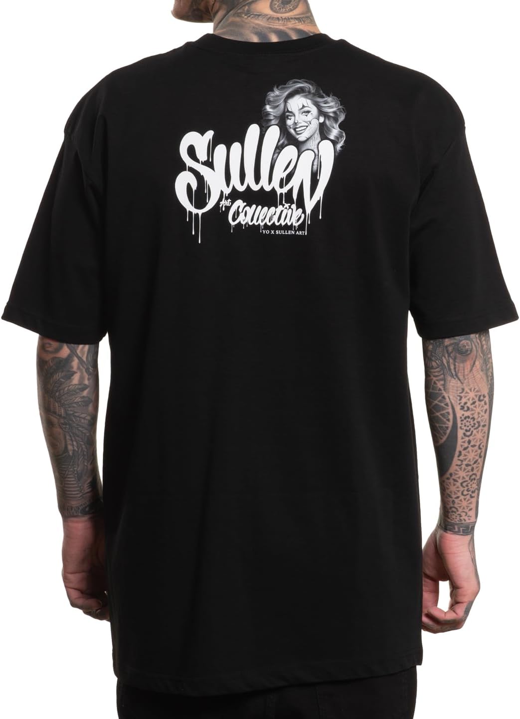 Sullen Men's Yo Tattoo Black and Gray Capsule Tattoo Lifestyle Graphic Standard Short Sleeve Tee