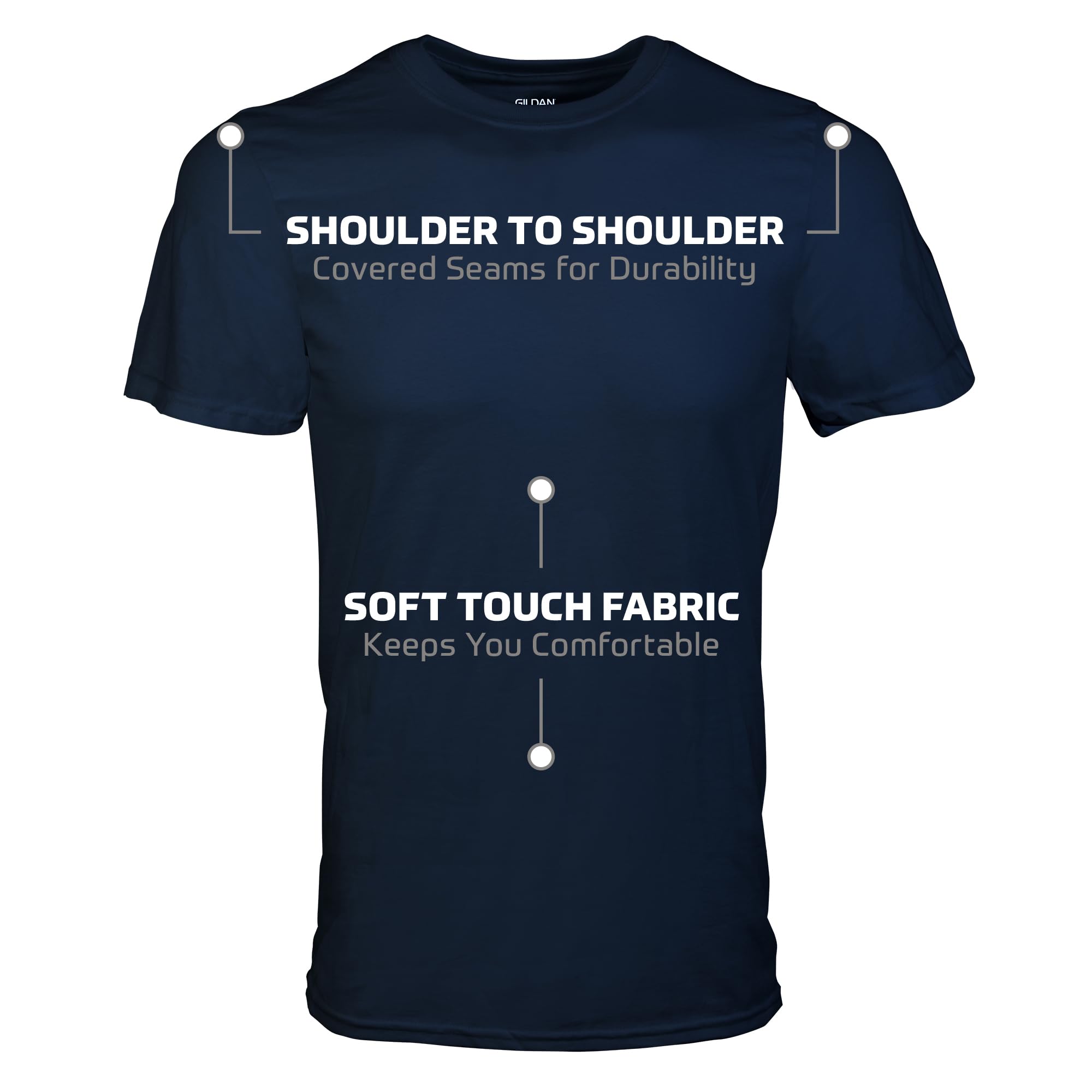 Gildan Mens Crew T-Shirts, Multipack, Style G1100