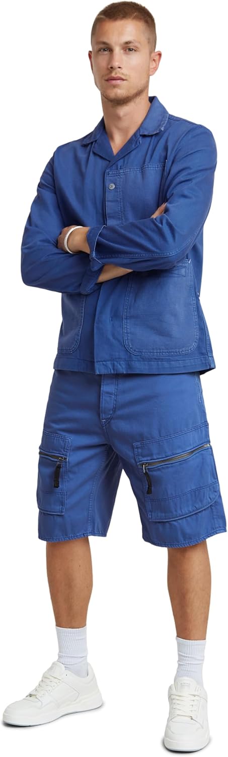 G-STAR RAW Men's Denim Cargo Loose Shorts