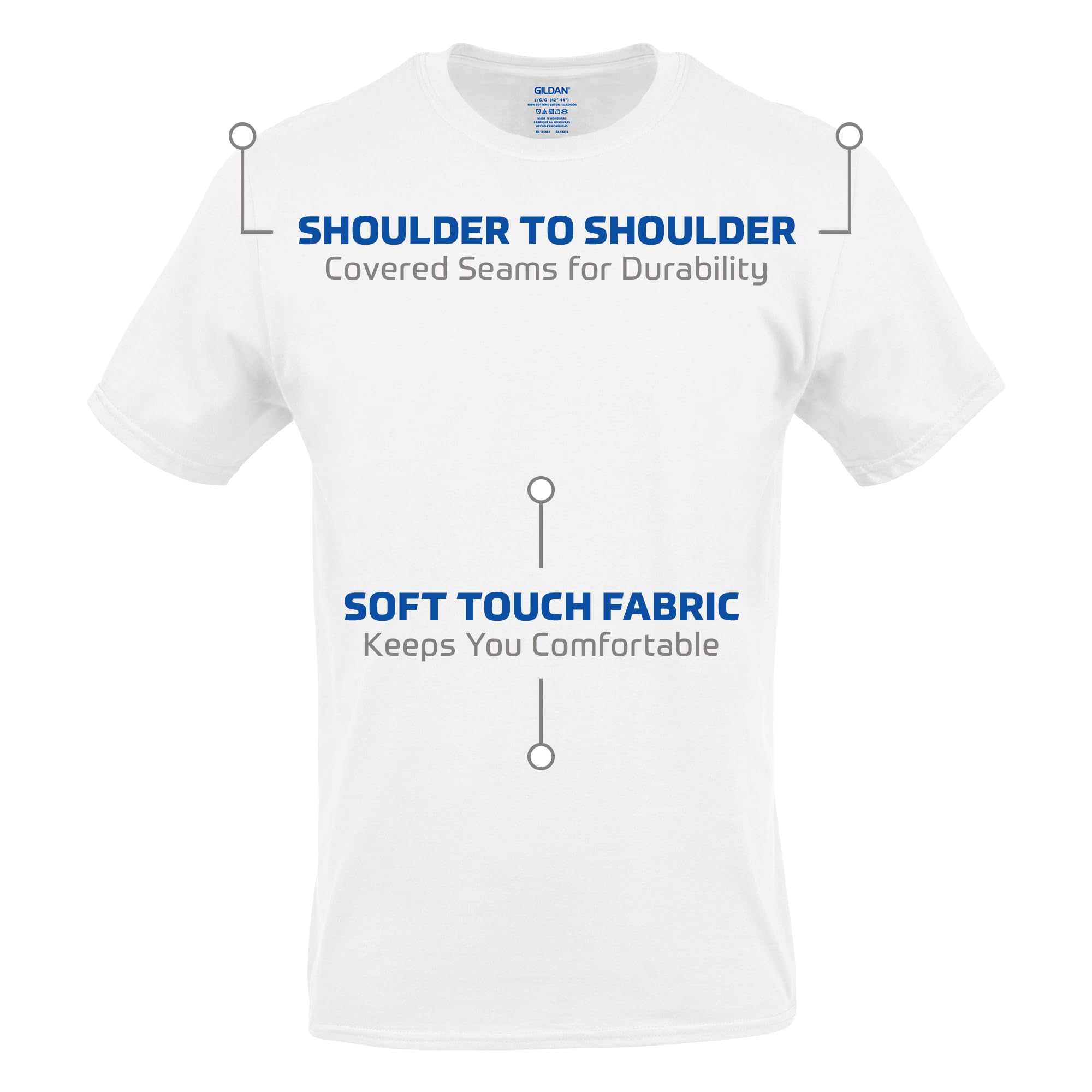 Gildan Mens Crew T-Shirts, Multipack, Style G1100