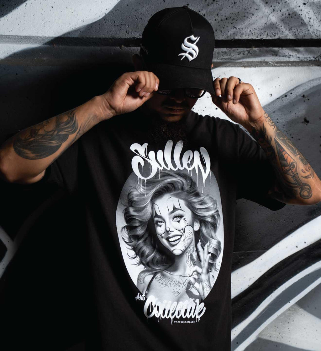 Sullen Men's Yo Tattoo Black and Gray Capsule Tattoo Lifestyle Graphic Standard Short Sleeve Tee