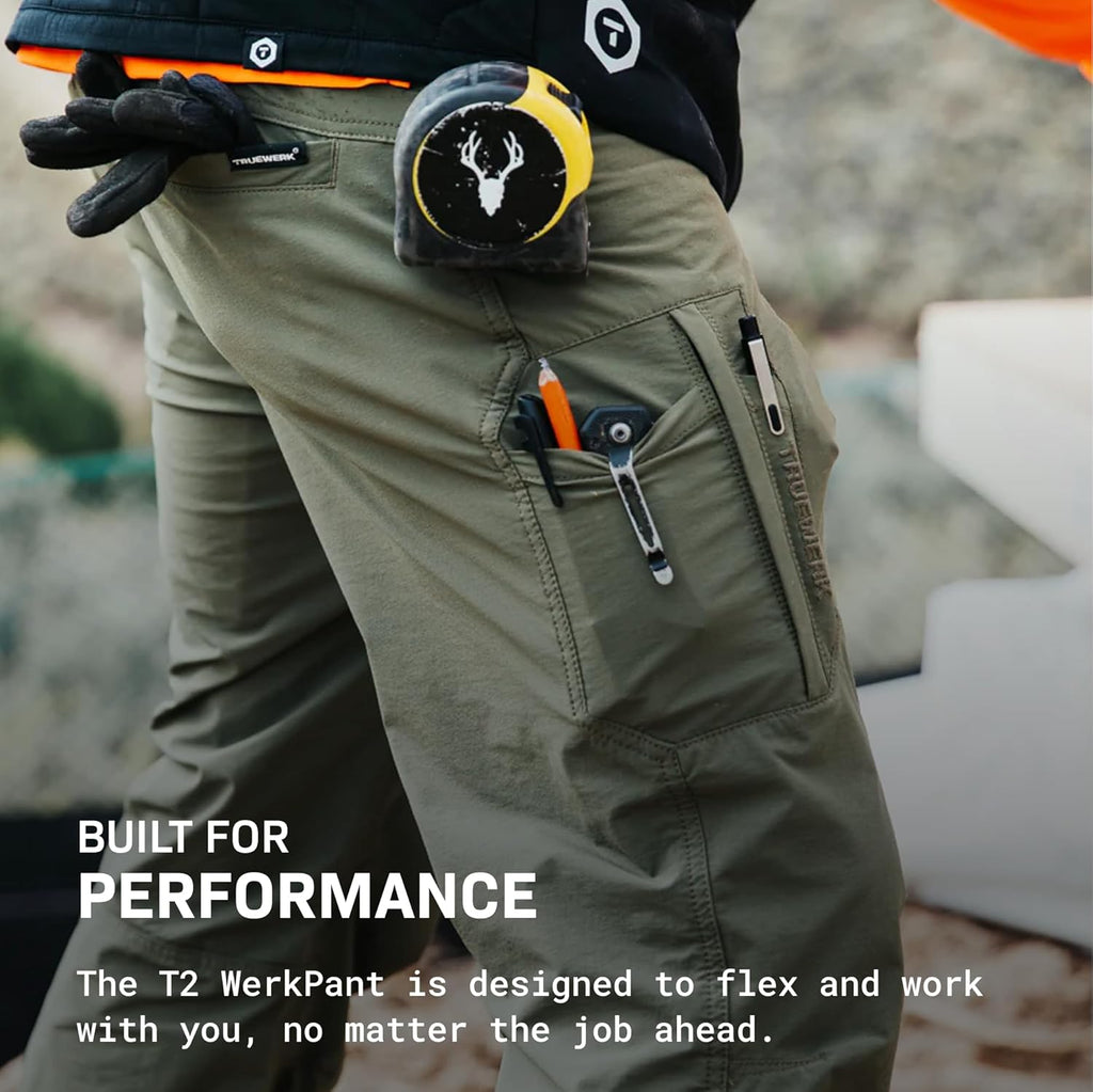 TRUEWERK Men's Work Pants - T2 WerkPant Technical Workwear