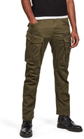 G-STAR RAW Men's Rovic Zip 3D Straight Tapered Fit Cargo Pants, Dark Bronze Green, 36W x 36L
