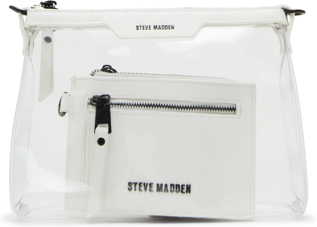 Steve Madden Dominic Clear Pouch with Card Case Gift Set
