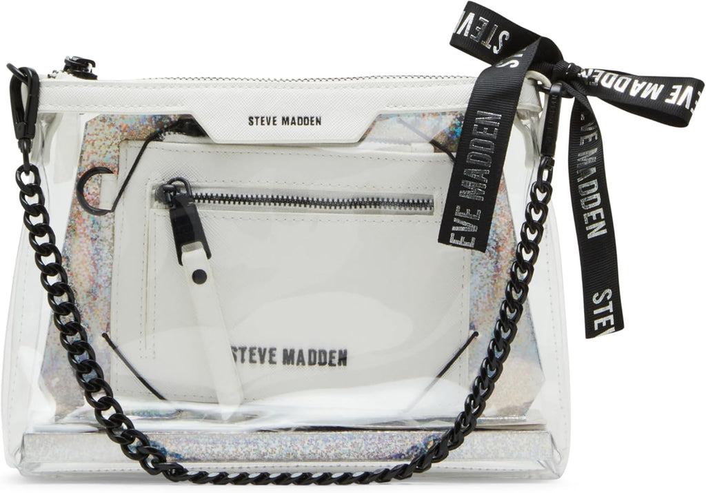 Steve Madden Dominic Clear Pouch with Card Case Gift Set