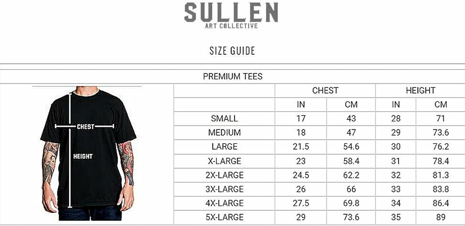 Sullen Men's Self Love Artist Series Tattoo Lifestyle Graphic Premium Short Sleeve Tee Black