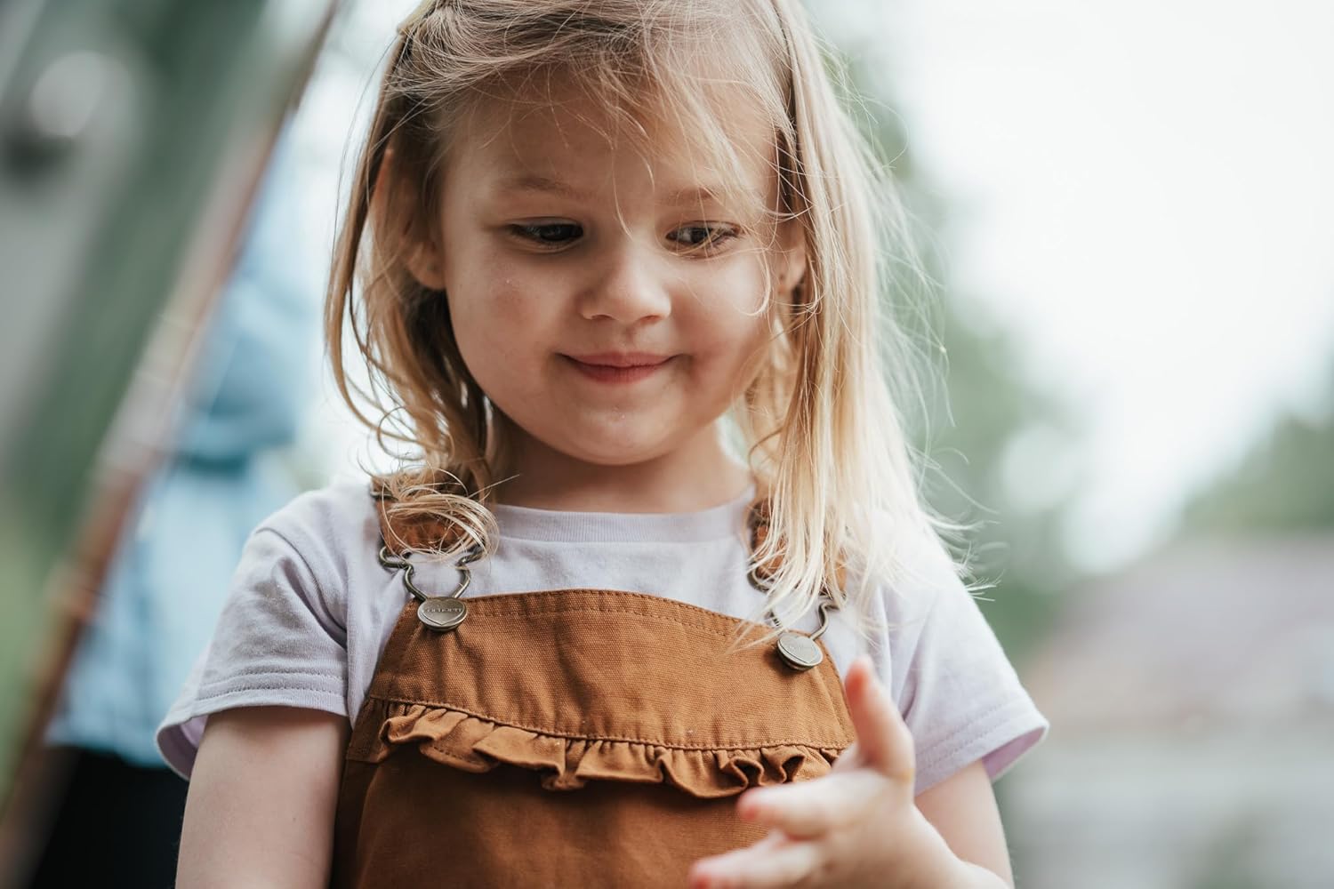 Carhartt Baby Girls' Ruffle Front Overall Shorts Canvas Shortalls, Carhartt