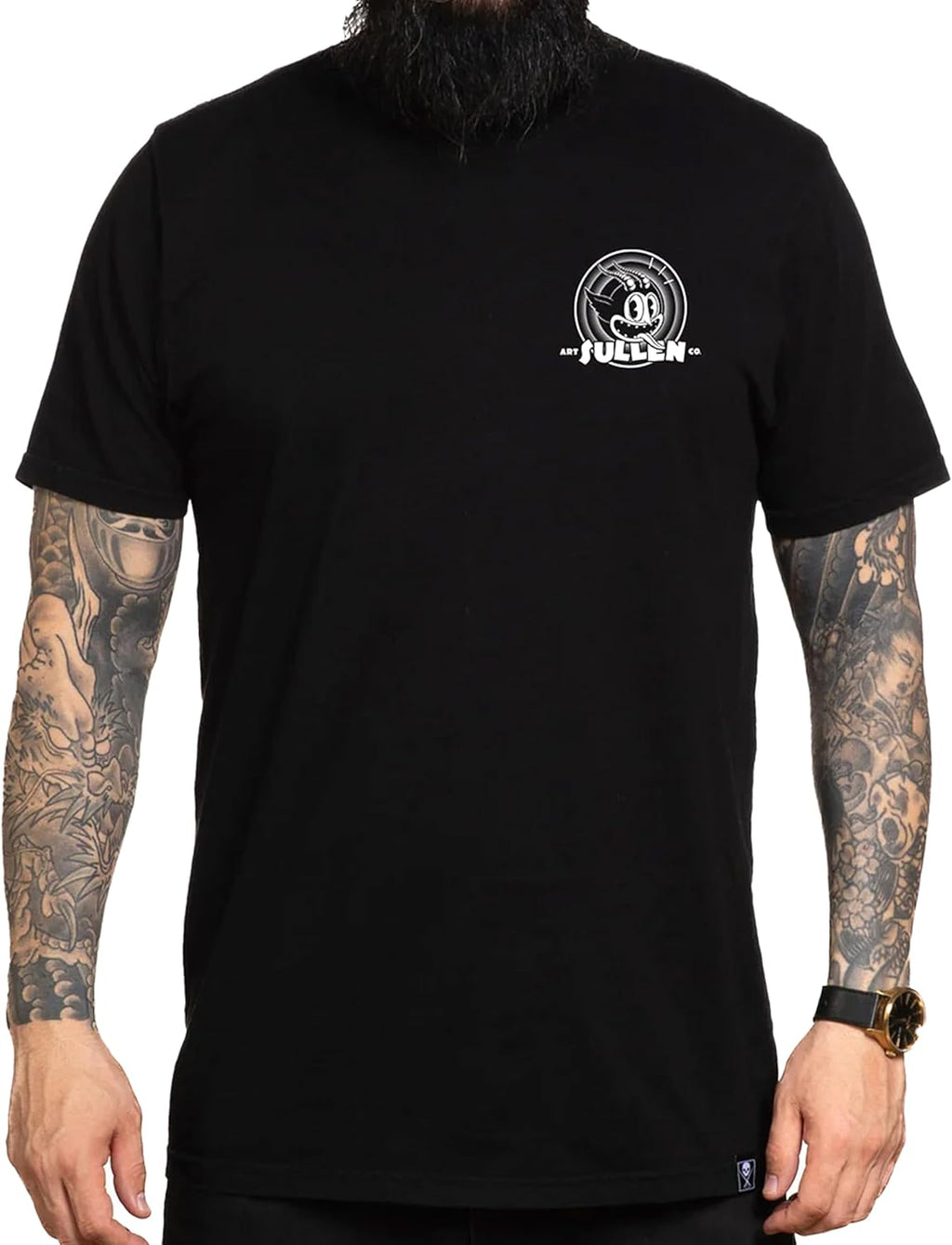 Sullen Men's Self Love Artist Series Tattoo Lifestyle Graphic Premium Short Sleeve Tee Black