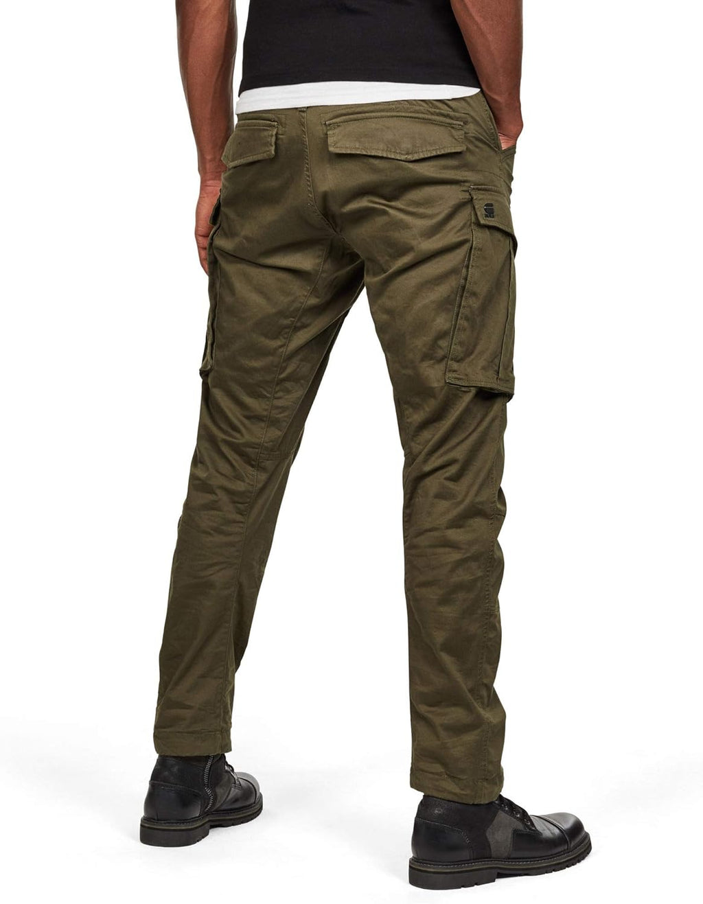 G-STAR RAW Men's Rovic Zip 3D Straight Tapered Fit Cargo Pants, Dark Bronze Green, 36W x 36L