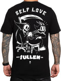 Sullen Men's Self Love Artist Series Tattoo Lifestyle Graphic Premium Short Sleeve Tee Black