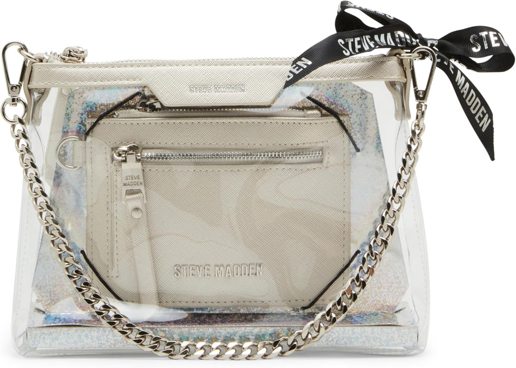 Steve Madden Dominic Clear Pouch with Card Case Gift Set