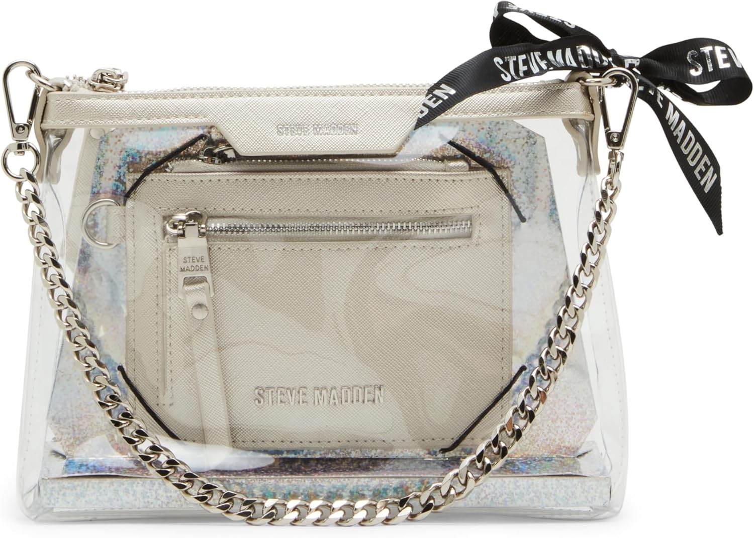 Steve Madden Dominic Clear Pouch with Card Case Gift Set