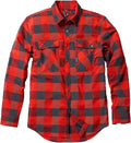 TRUEWERK Men's Tech Flannel - Durable Work Shirt with Snap Buttons