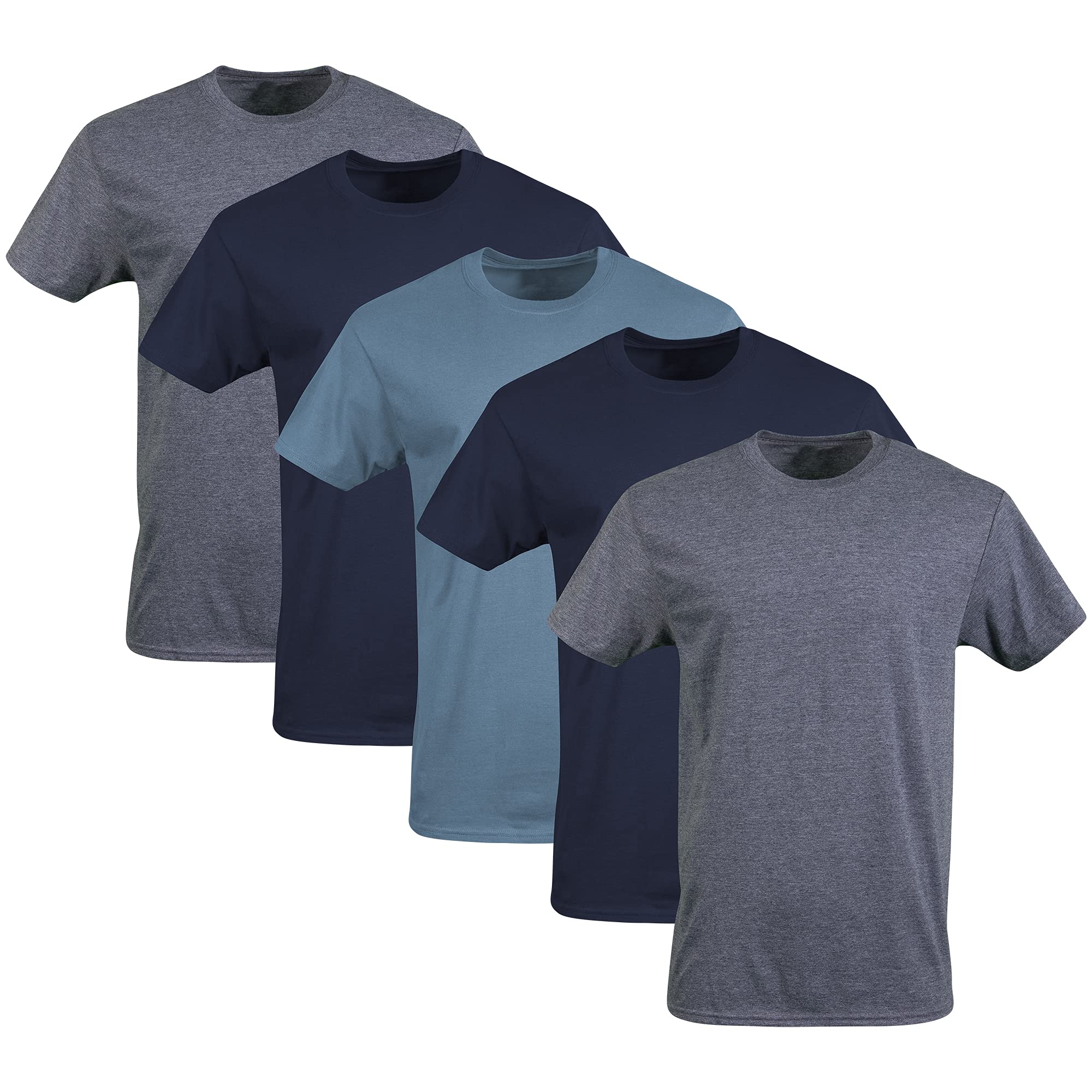 Gildan Mens Crew T-Shirts, Multipack, Style G1100
