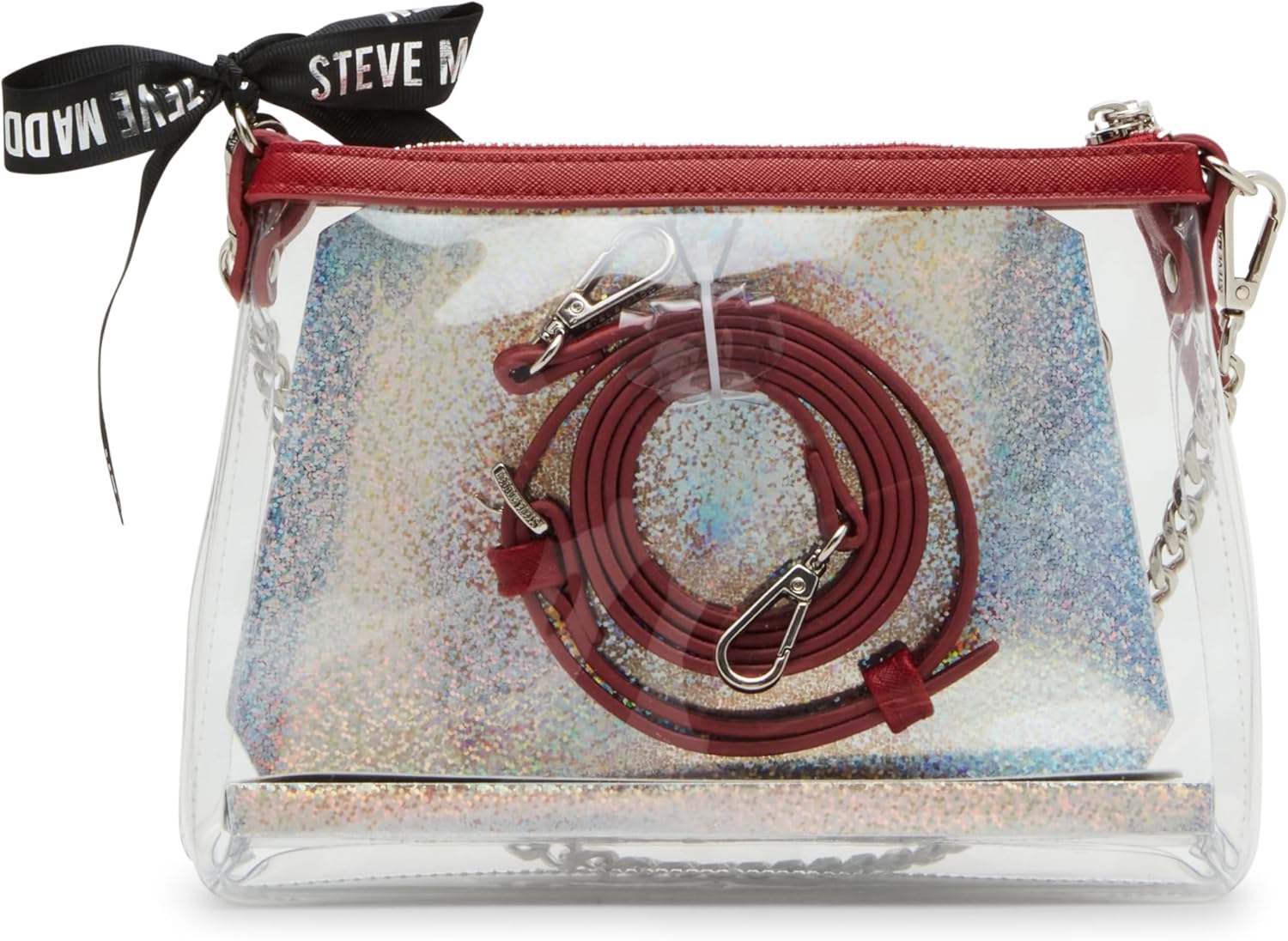 Steve Madden Dominic Clear Pouch with Card Case Gift Set
