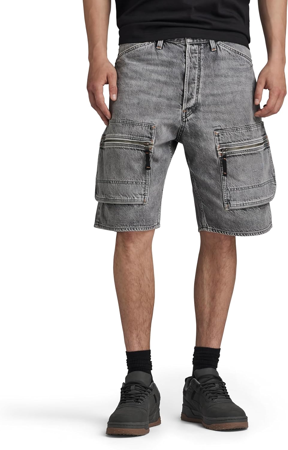 G-STAR RAW Men's Denim Cargo Loose Shorts
