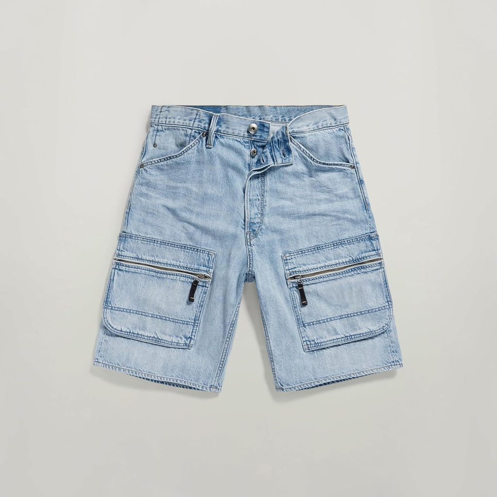 G-STAR RAW Men's Denim Cargo Loose Shorts