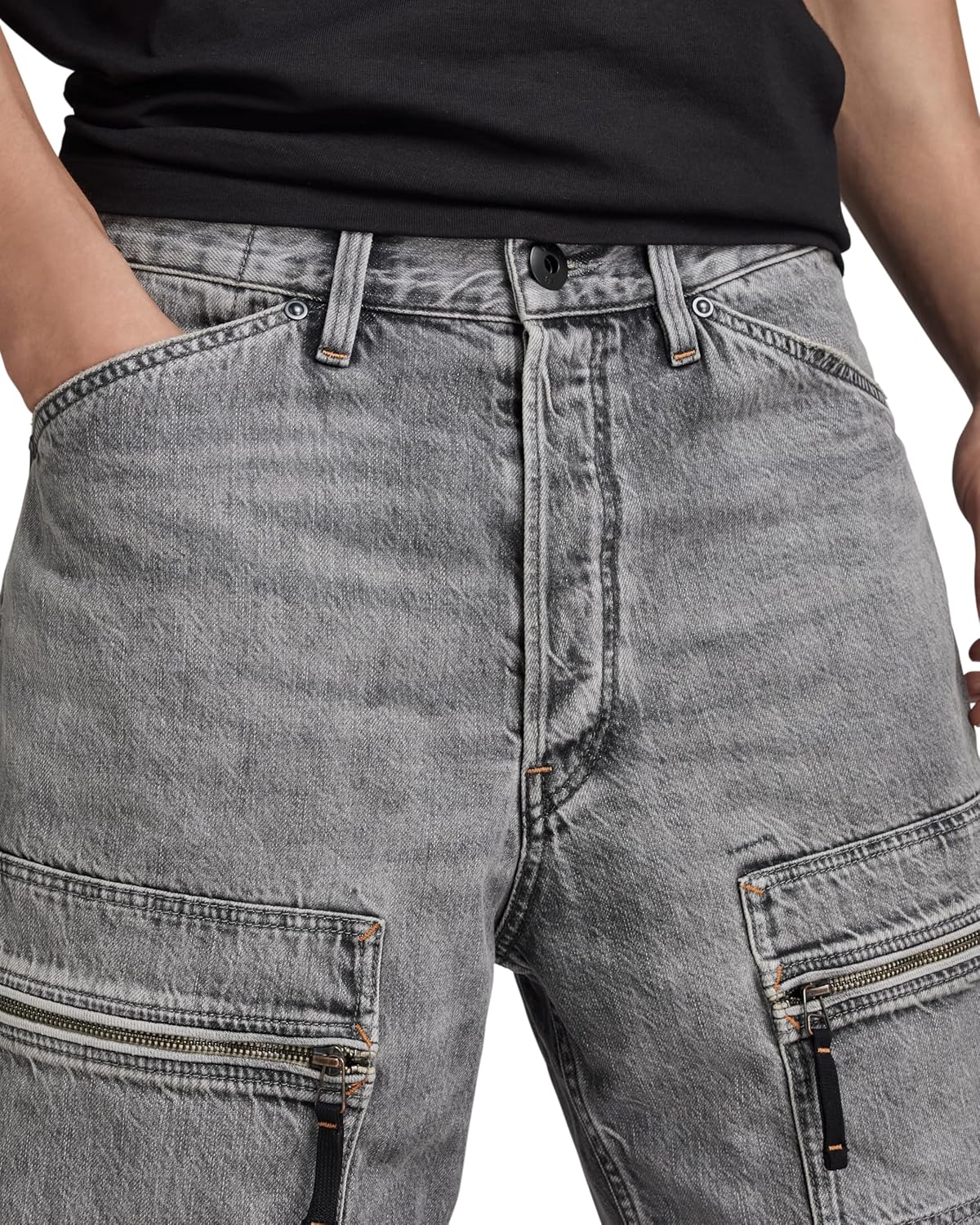 G-STAR RAW Men's Denim Cargo Loose Shorts