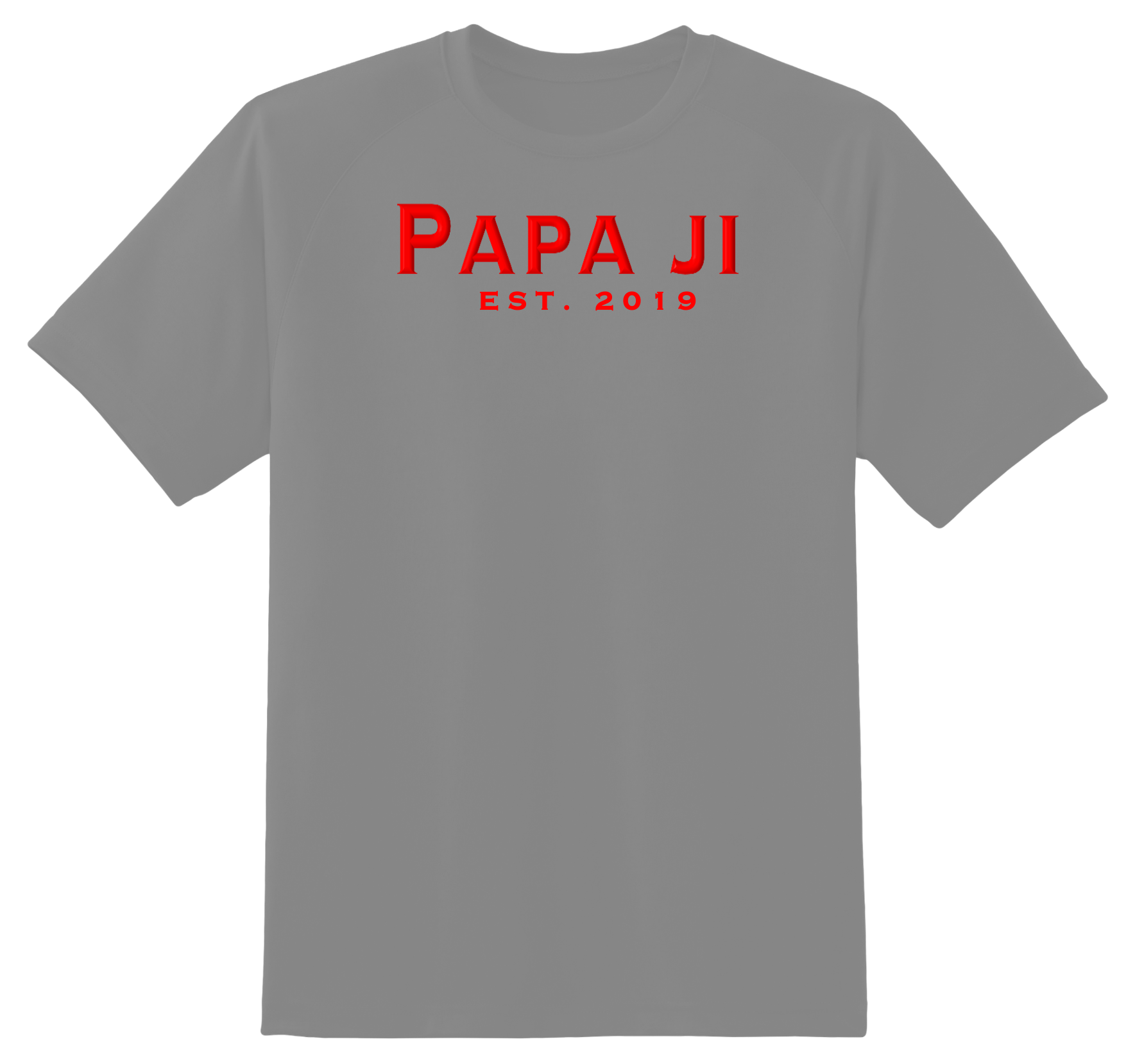 Retro Red Text PAPA JI T-Shirt