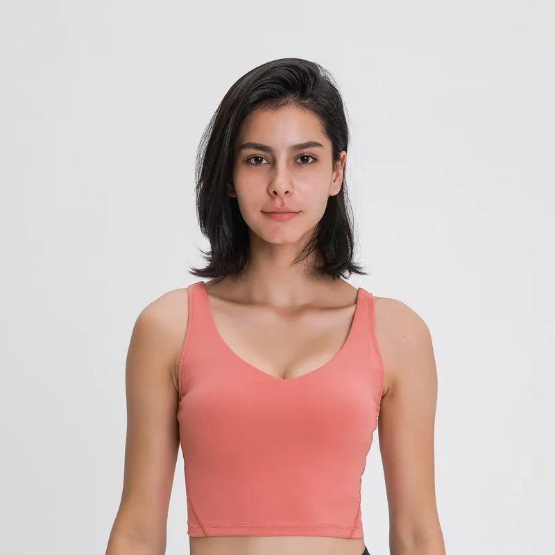 Nepoagym PASSION Tank Top with Shelf Built In Bra Crop Top with