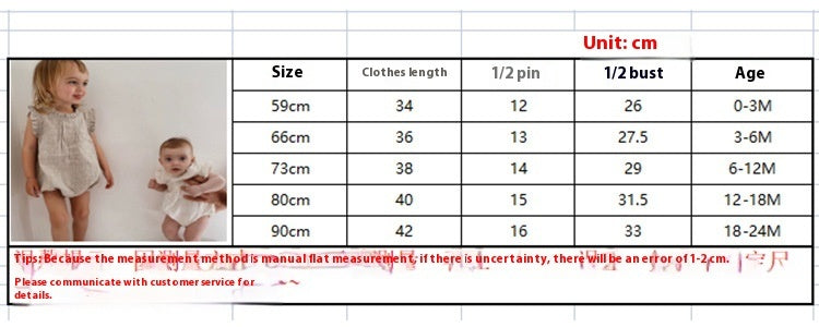 LinoNest™ – Linen Baby Romper with Soft Straps