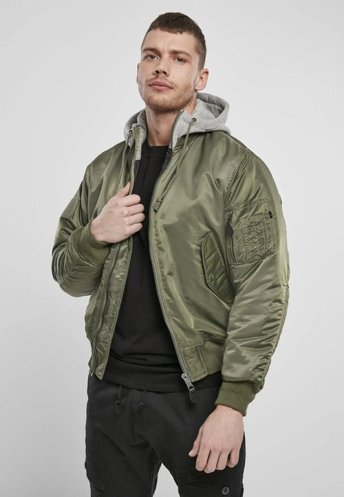 Hooded MA1 Bomber Jacket