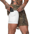 E-Baihui 2020 Summer New Double-layer Shorts Five-point Pants Men's